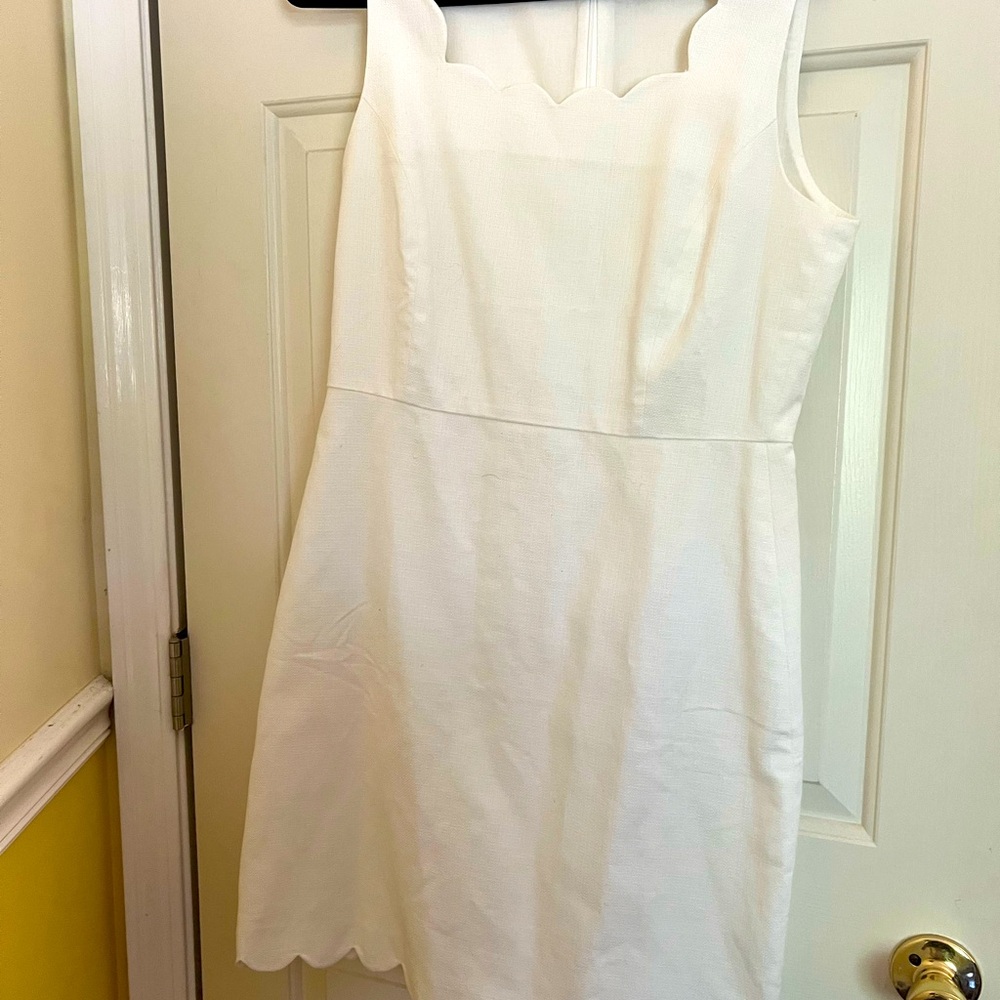 Ladies cotton pique sheath dress